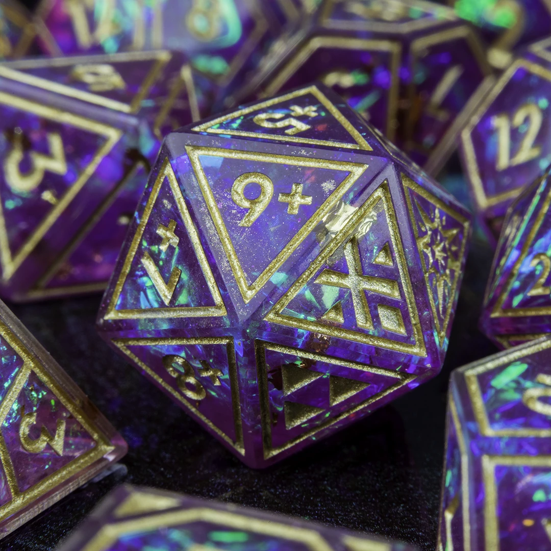 VIOLET ARTISAN DICE